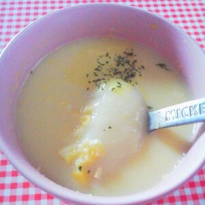 簡単★餅入り★濃厚コーンスープ